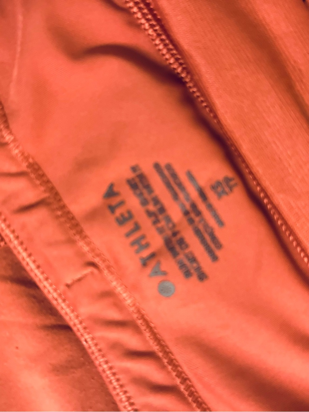 Athleta Rust Orange Athletic Shorts with Side Pockets - Picture 3 of 3